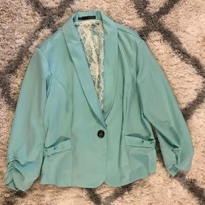 Aqua Green Blazer